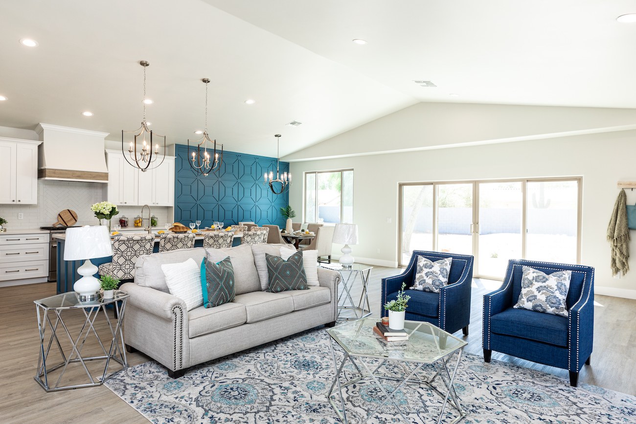 Great Room, Glendale Glow Up, Glendale
