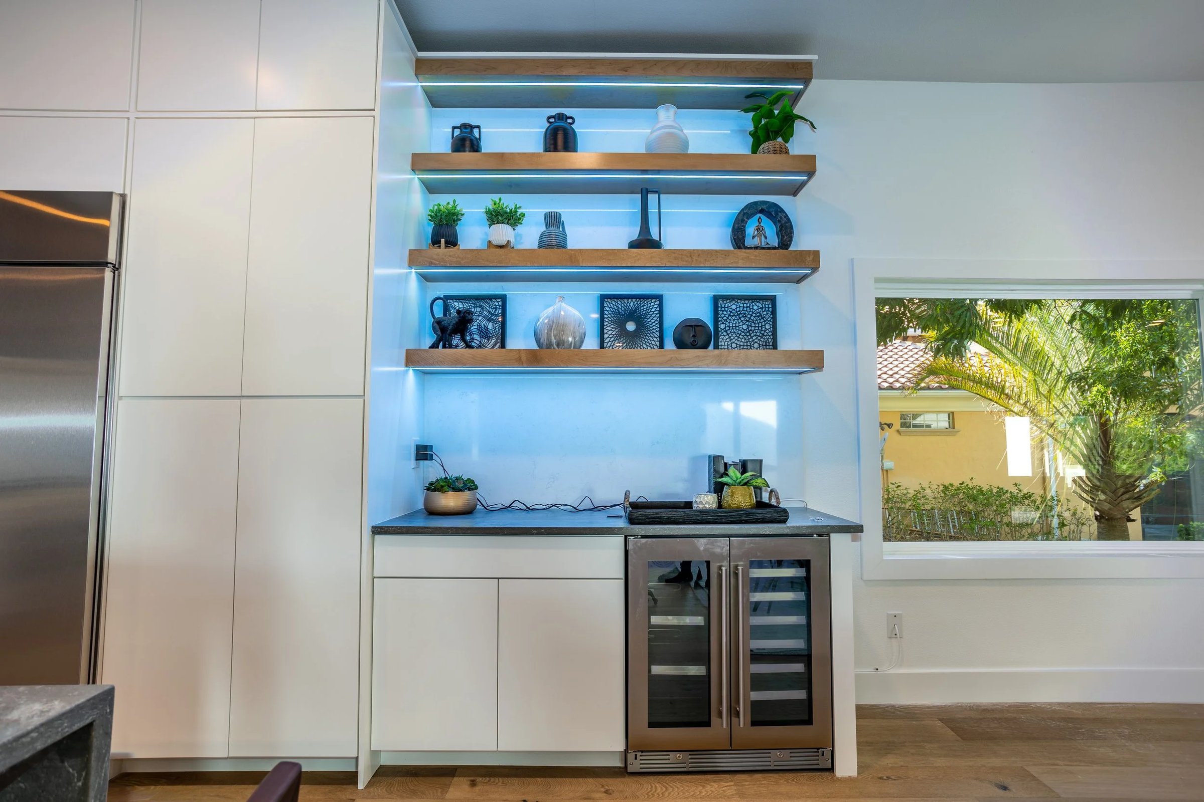 Bar and Open Shelving, Isleworth Home Remodel
