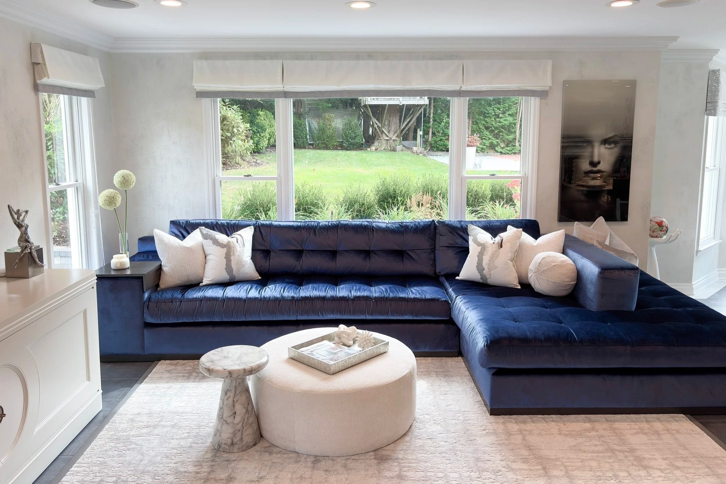 Living Room, Crescent Place Residence, Port Washington