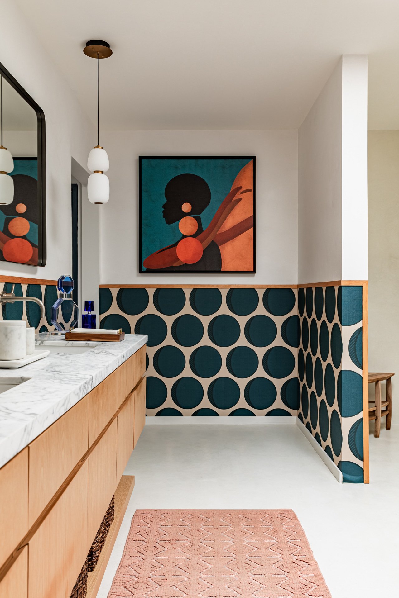 Kitchen with Patterned Island