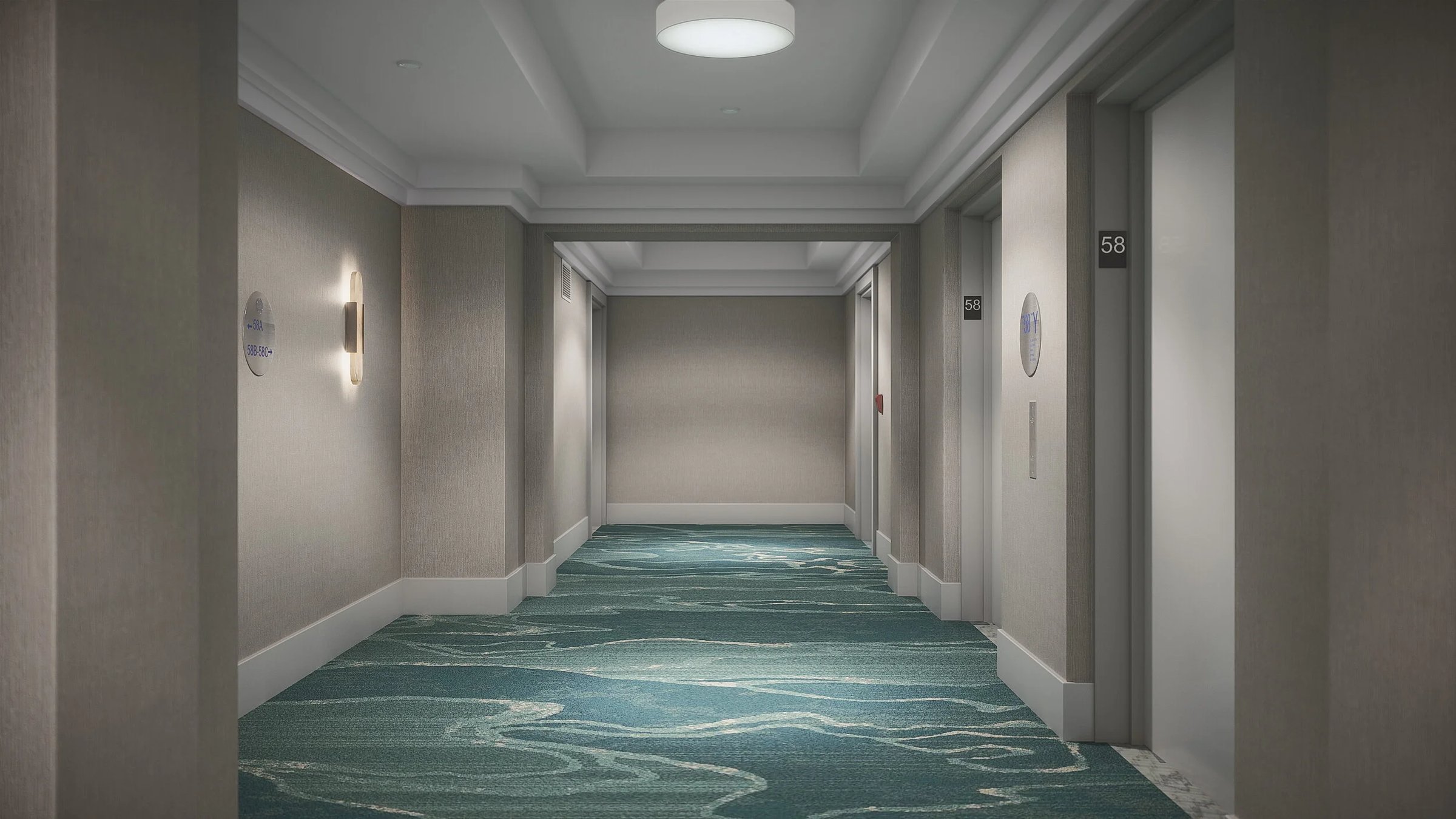 Residential Corridor, Bryant Park