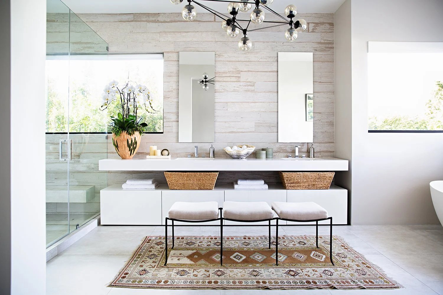 Primary Bathroom, West Hollywood Residence