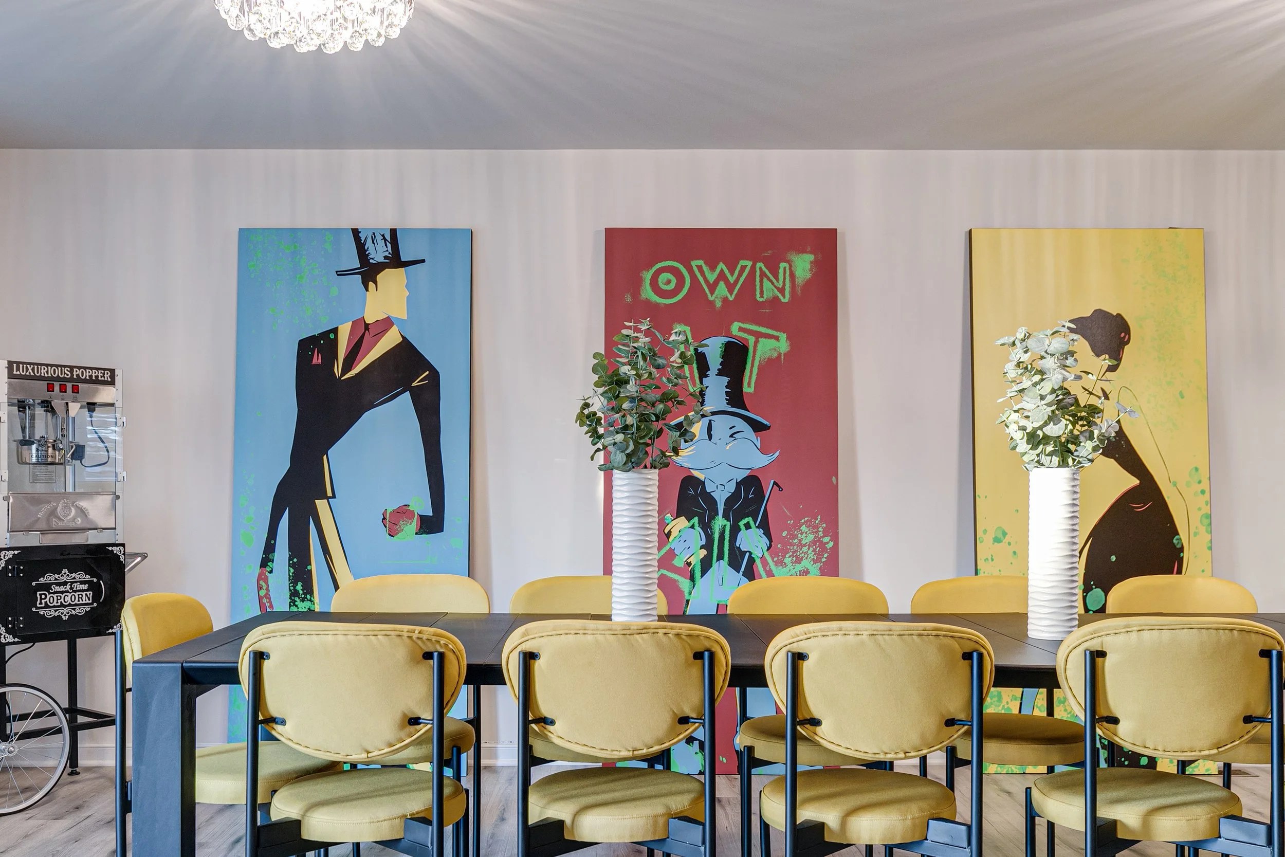 Dining Room, Monopoly Themed AirBnb