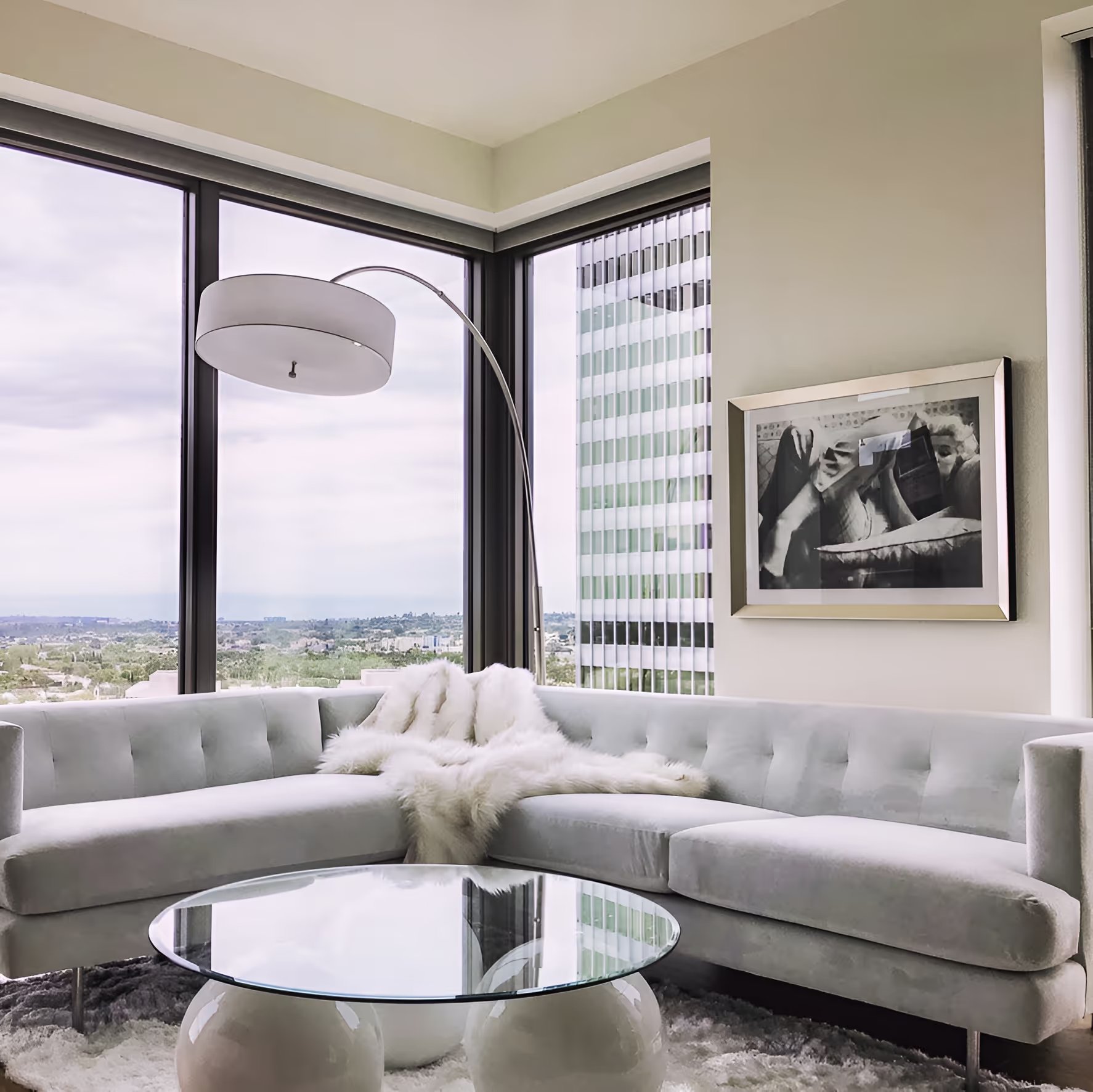Living Room, Private Residence on Wilshire