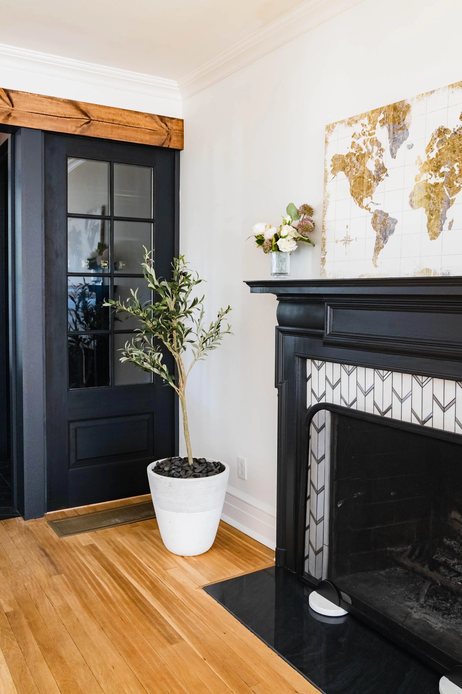Entry and Fireplace, Project Garden