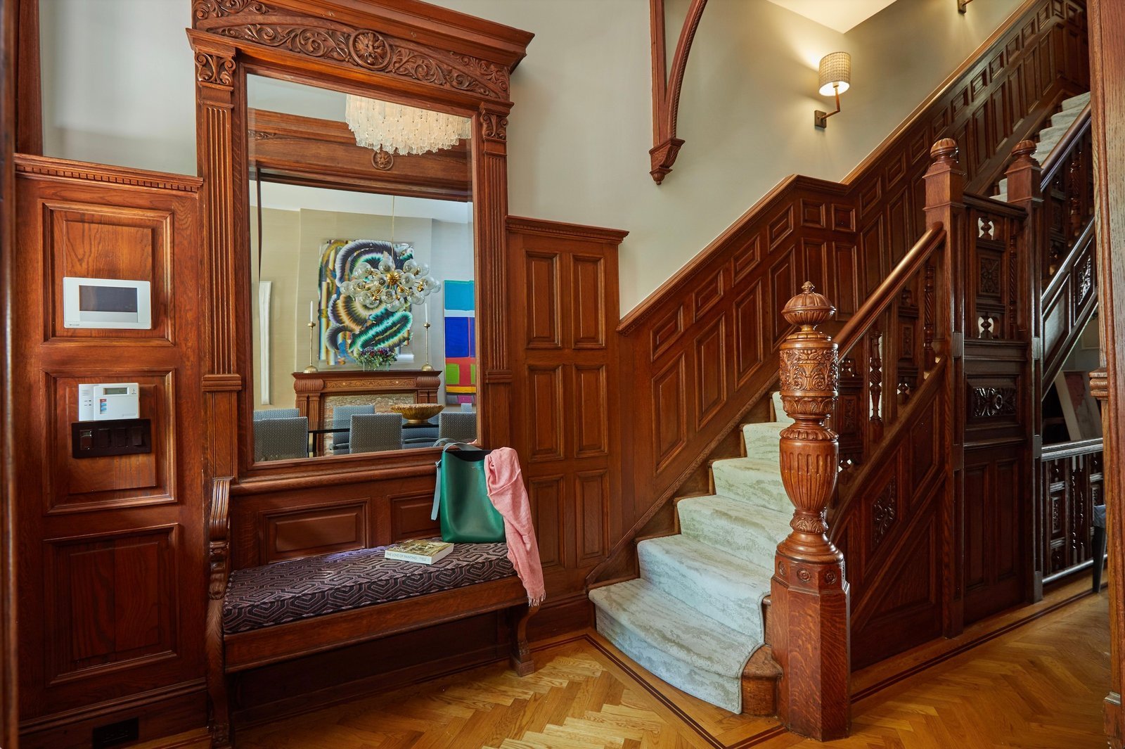 Staircase and Entry, Central Park West Brownstone
