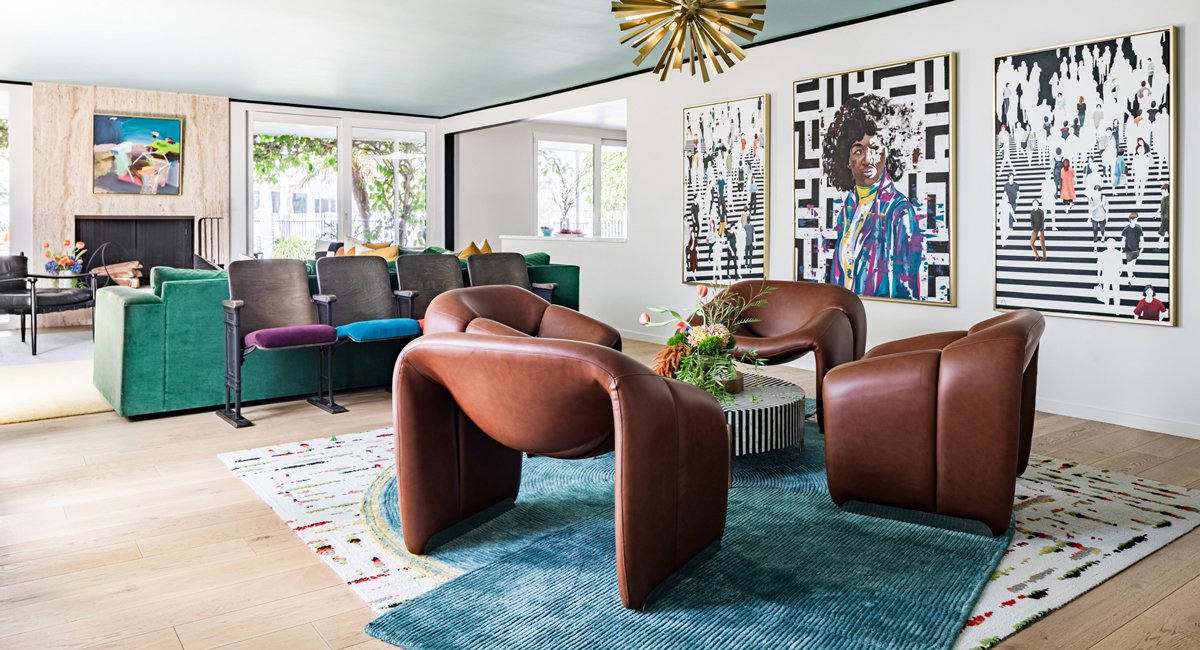 Living Room with Gallery Wall