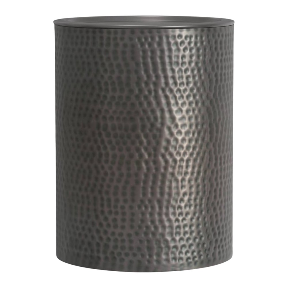 Ledger Hammered Metal Side Table