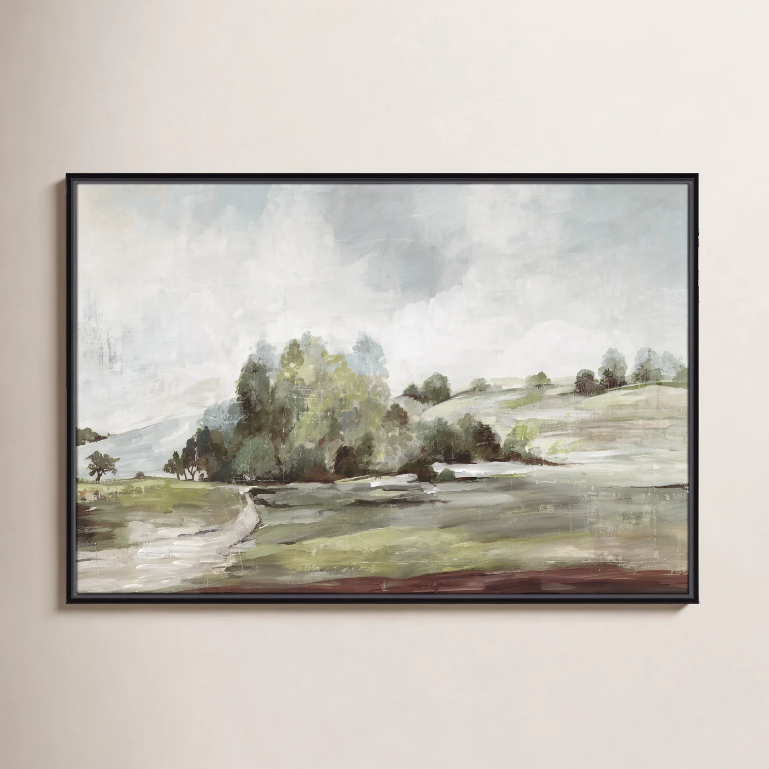 Green Country Road Framed Print