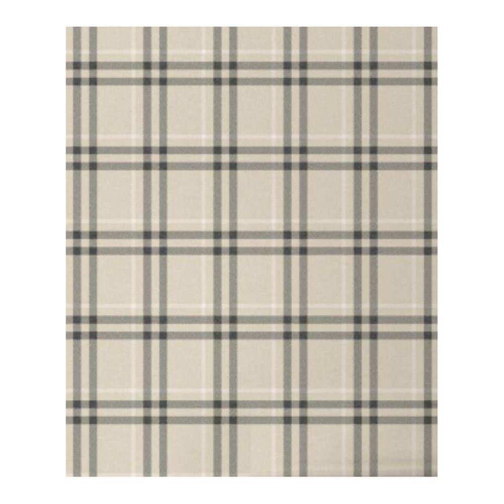 Calverlay Plaid Peel and Stick Wallpaper, Linen & Ebony