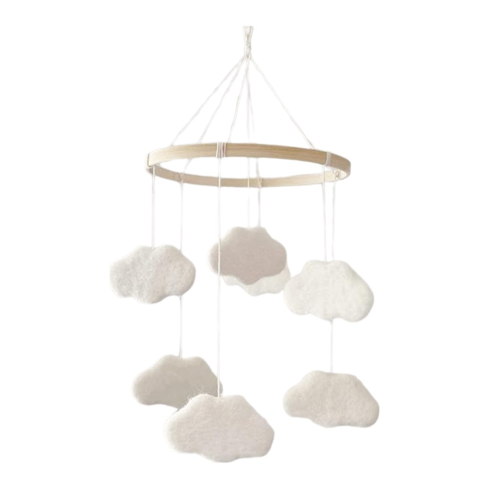 Felt Cloud Crib Mobile