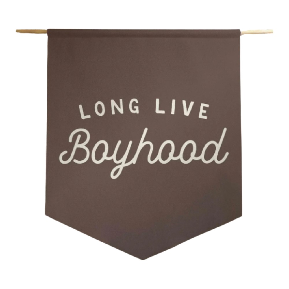 Long Live Boyhood Pennant Banner