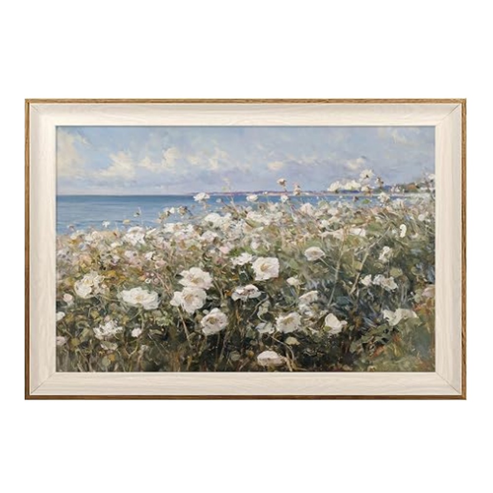 Coastal Wildflower Framed Print