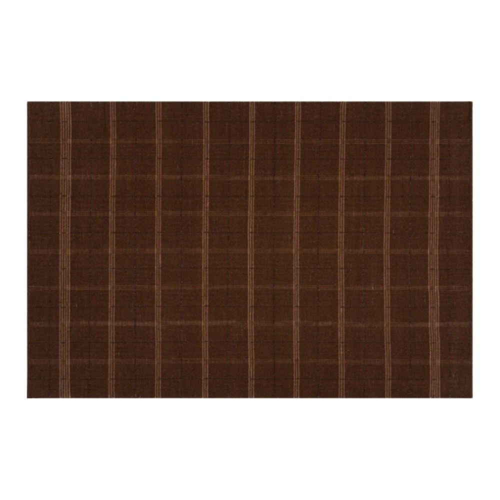 Downing Plaid Wool Rug, Brown