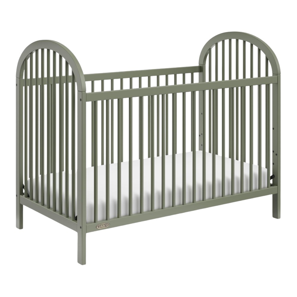 Olivia 3-in-1 Convertible Crib, Olive
