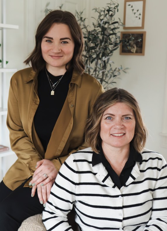 Hanna and Tracey, the mother-daughter team behind Hanna Mae Design Studio