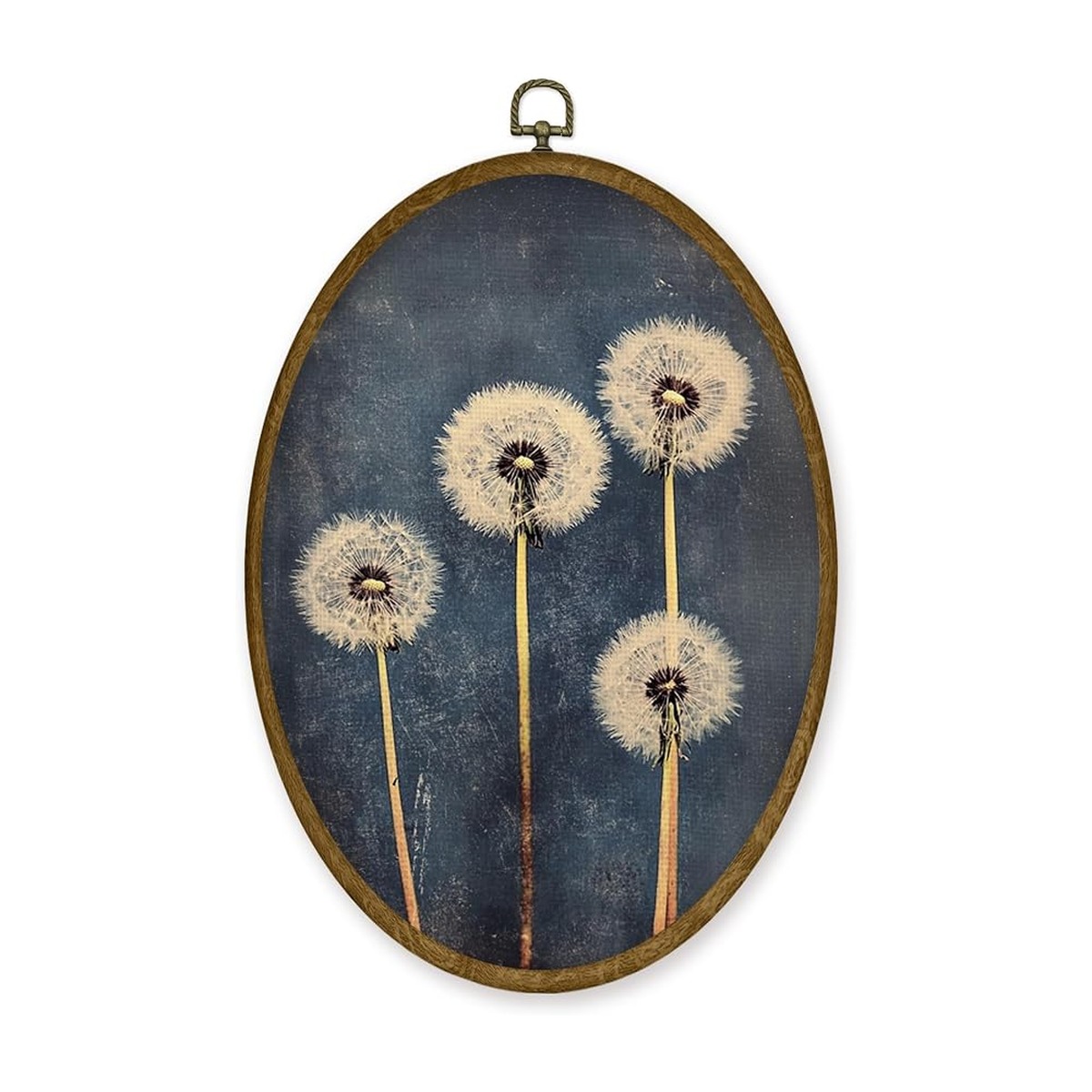 Vintage Dandelion Oval Wall Art