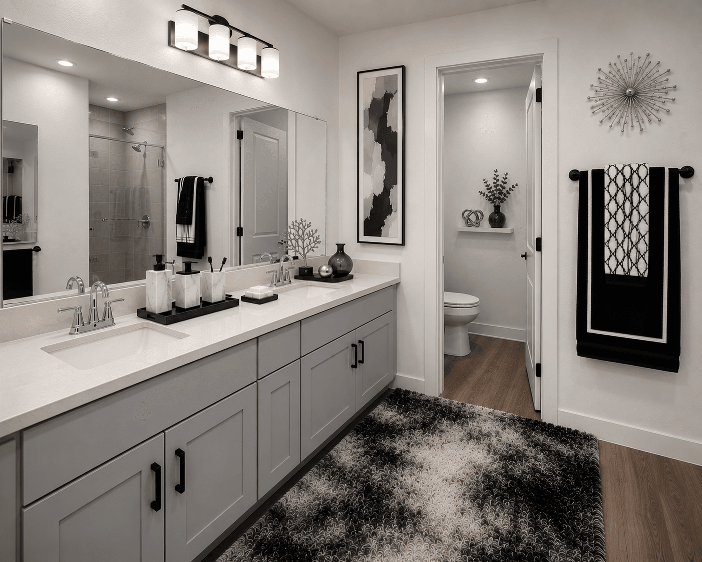 Bathroom refresh: after